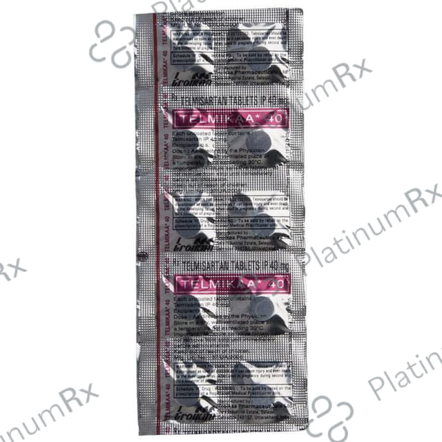 Telmikaa 40mg Tablet 10s