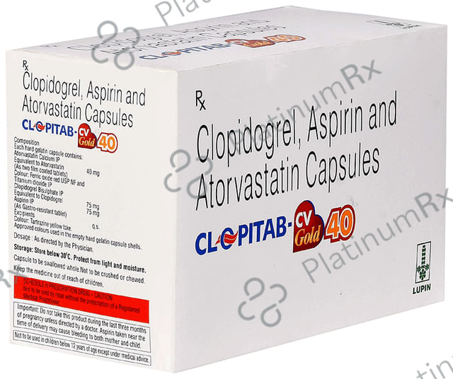 Clopitab CV Gold 40/75/75mg Capsule 10s
