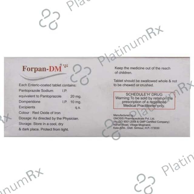 Forpan DM 10/20mg Tablet 10s