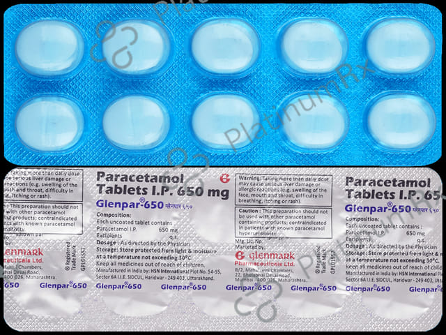 Glenpar 650mg Tablet