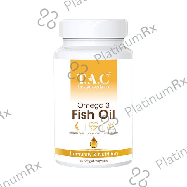 TAC The Ayurveda Co Omega 3 Fish Oil Softgel Capsule 60s