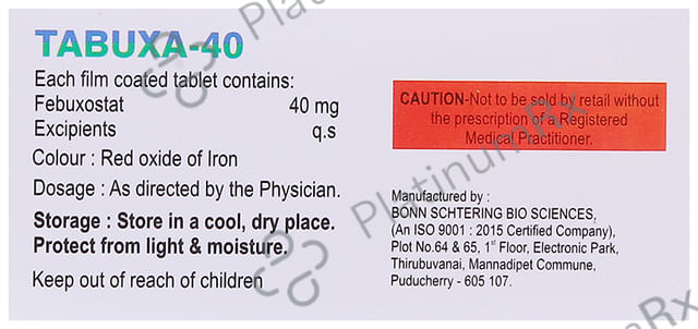 Tabuxa 40mg Tablet