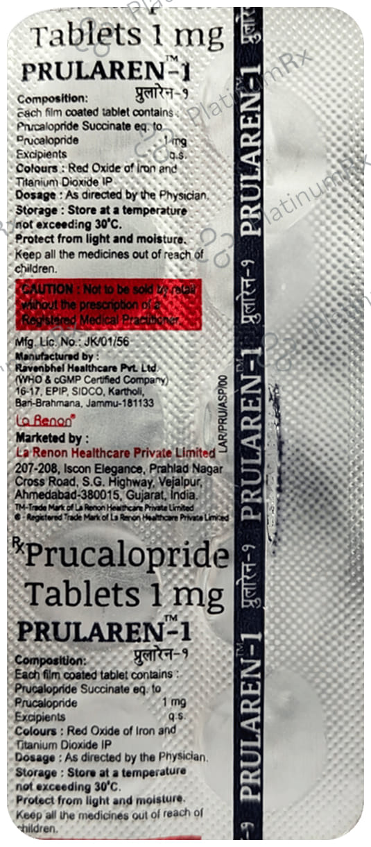 Prularen 1mg Tablet 10s