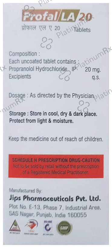 Profal LA 20 Tablet