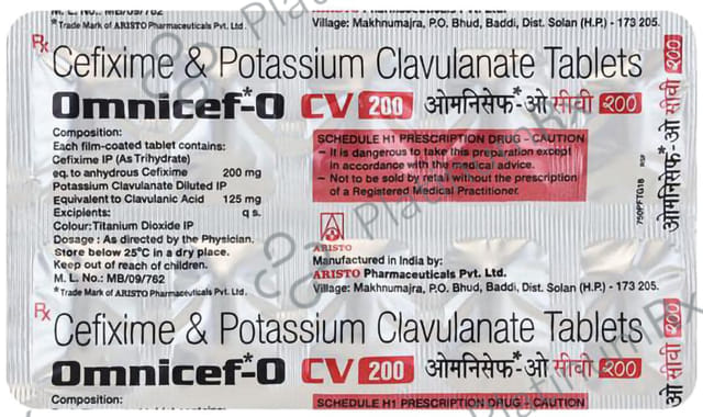 Omnicef O CV 200/125mg Tablet 10s