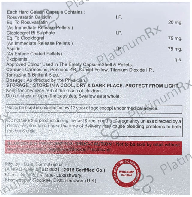 Floristat Gold 20/75/75mg Capsule CR 10s