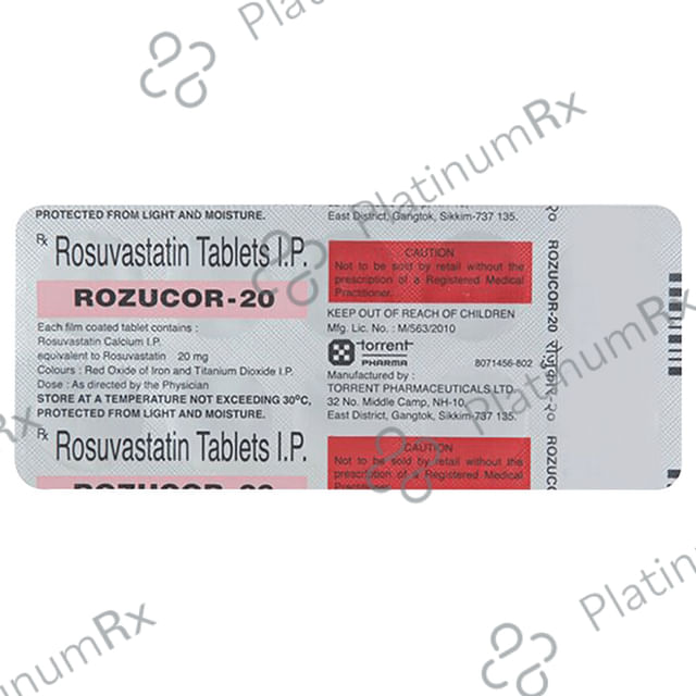 Rozucor 20mg Tablet 10s