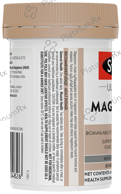 Swisse Ultiboost Magnesium Tablet for Healthy Muscles & Bones