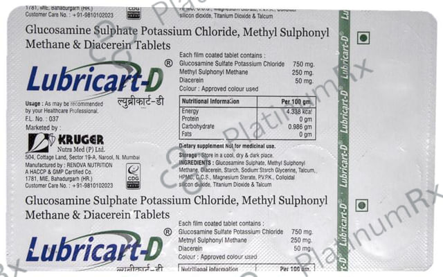 Lubricart-D Tablet