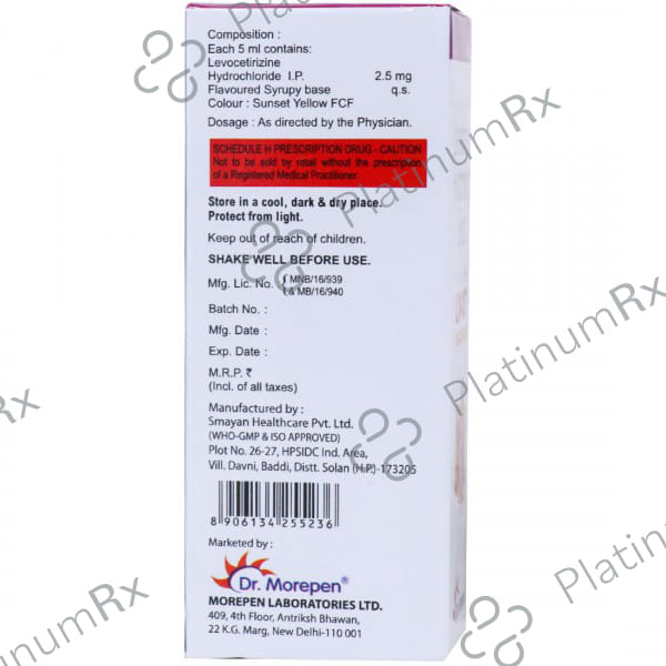 Liv Cet 2.5mg Syrup 30ml