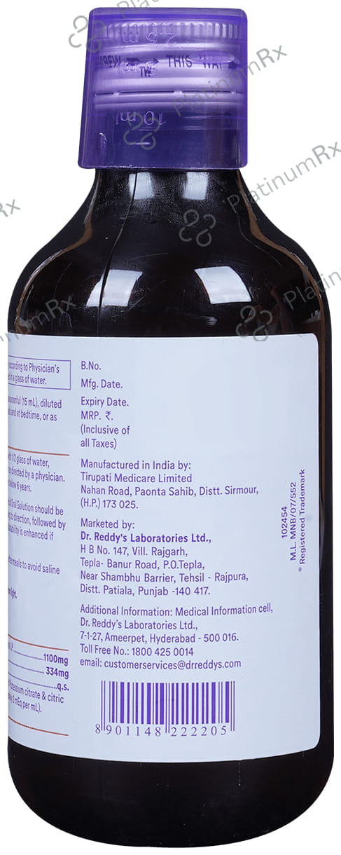 K Cit 1100/334mg Oral Solution 200ml
