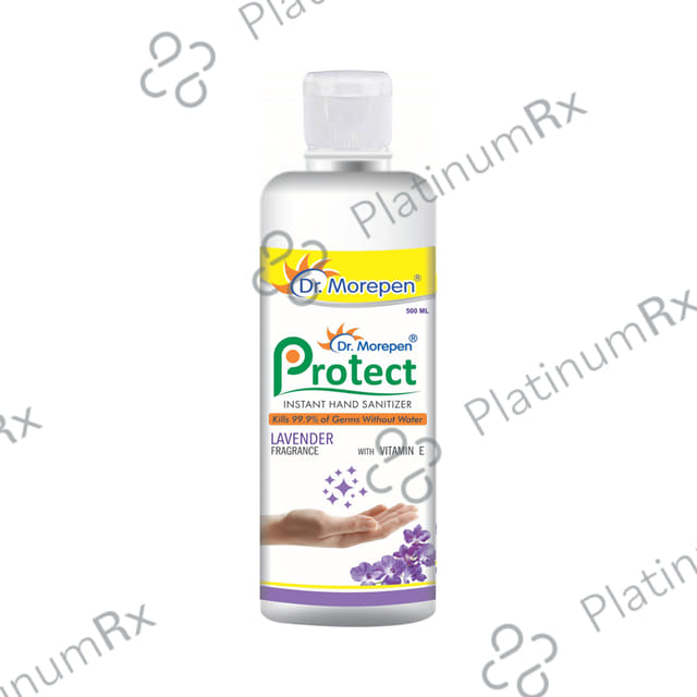 Dr. Morepen Protect Instant Hand Sanitizer Lavender 500 Sanitizer
