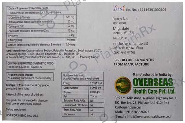 Niloxid Q10 Tablet 10s