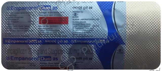 Empanorm Duo 25mg Tablet 10s