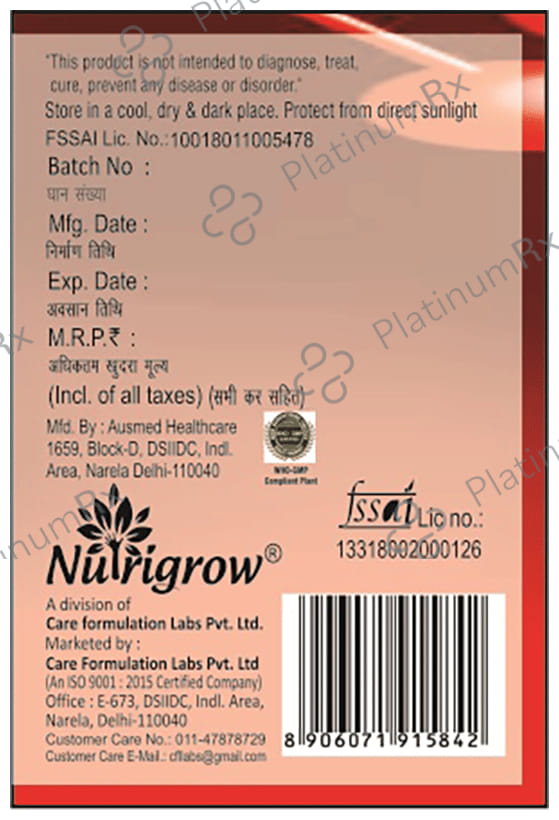 Nutrigrow Co-Enzyme Q10 Capsule