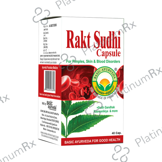 Basic Ayurveda Rakt Sudhi Capsule