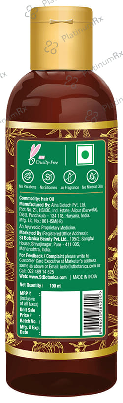 Oriental Botanics Bhringraj & Amla Hair Oil with Comb Applicator 100 ml