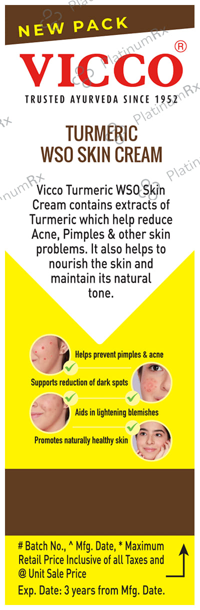 Vicco Turmeric Wso Skin Cream 15 gm