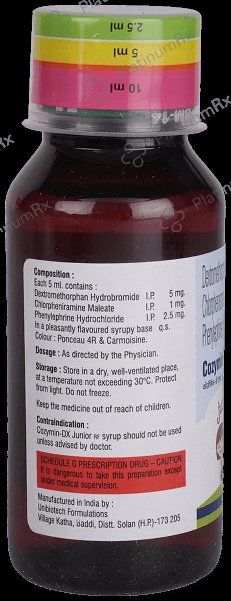 Cozymin DX Junior 2/5mg Syrup 60ml