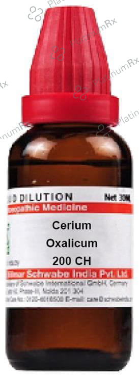 Dr Willmar Schwabe India Cerium Oxalicum Dilution 200 CH