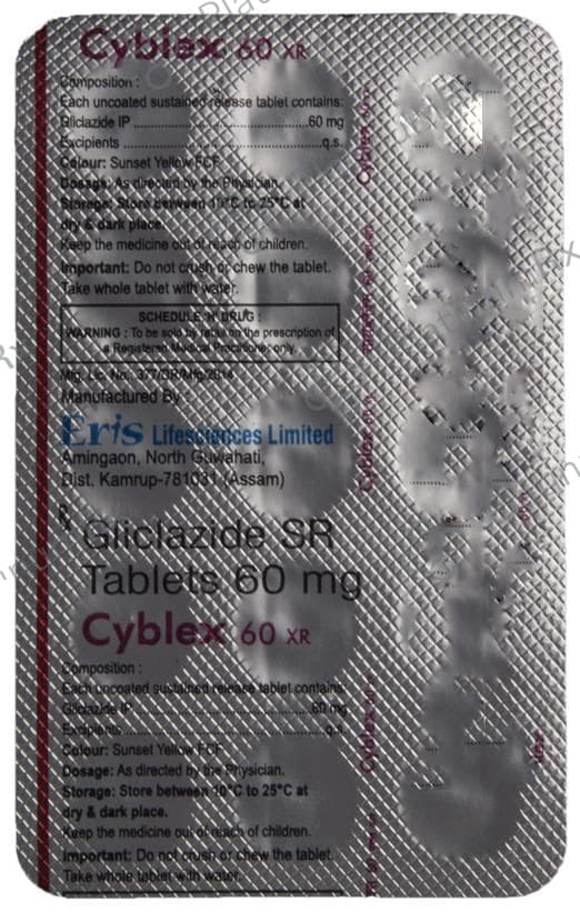 Cyblex 60mg XR Tablet 15s