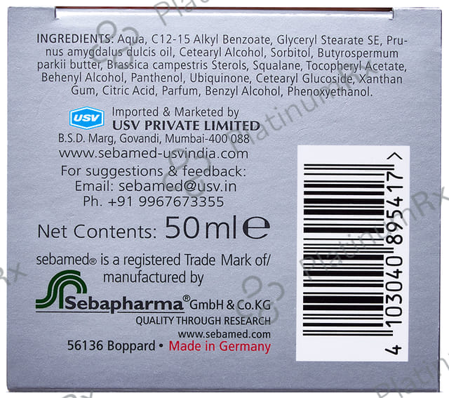 Sebamed Anti Ageing Q10 Protection pH 5.5 for Healthy Skin Cream 50ml