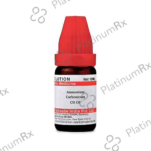 Dr Willmar Schwabe India Ammonium Carbonicum Dilution CM CH