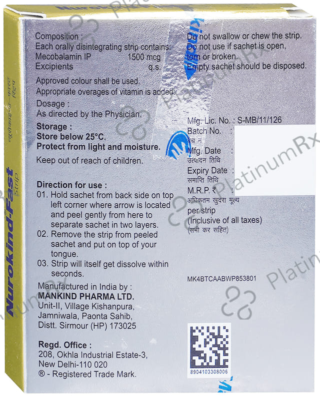 Nurokind Fast 1500mcg Disintegrating Strip 1s
