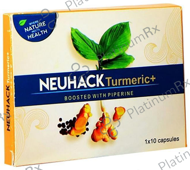 Neuhack Turmeric+ Curcumin with Piperine Capsule 10 capsules