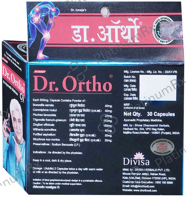 Dr Ortho Capsule for Bone & Joint Health 30 capsules