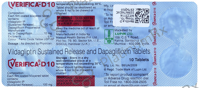 Verifica D 10/100mg Tablet SR 10s