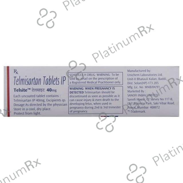 Telsite 40mg Tablet 15s