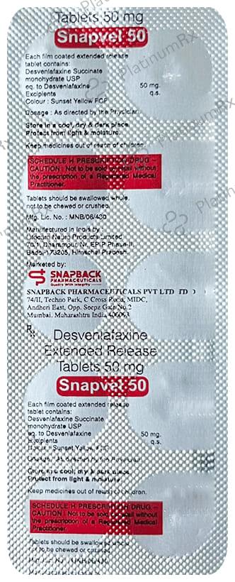 Snapvel 50 Tablet ER