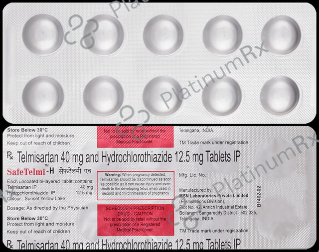 Safetelmi H 40mg/12.5mg Tablet