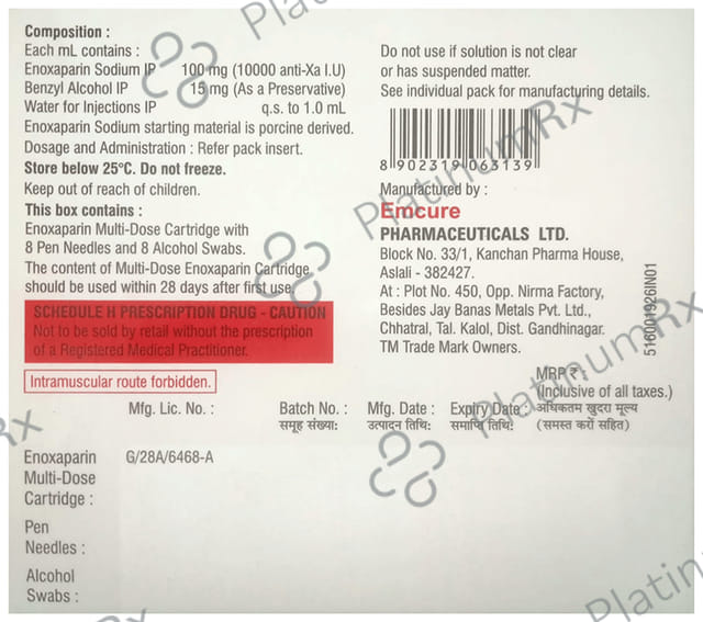 Exhep Pen 300mg Injection Kit 3ml