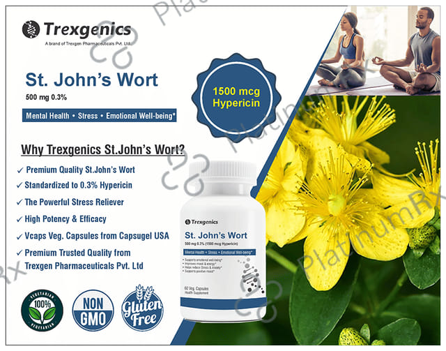 Trexgenics St. Johns Wort Veg Capsule