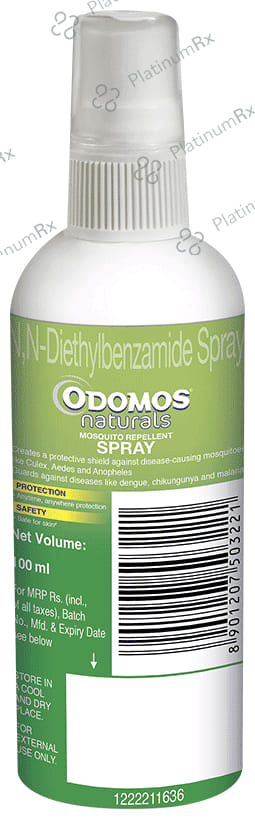 Odomos Naturals Mosquito Repellant Spray 100ml