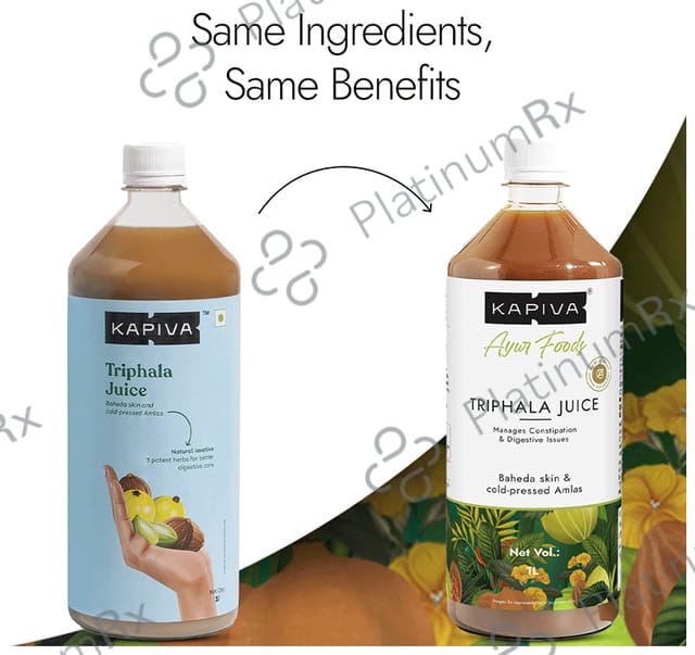 Kapiva Triphala Juice - 100% Ayurvedic - Relieves Constipation, Improves Digestion