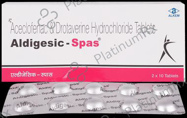 Aldigesic Spas 100/80mg Tablet 10s