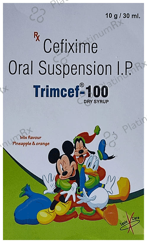 Trimcef 100 Dry Syrup Pineapple & Orange