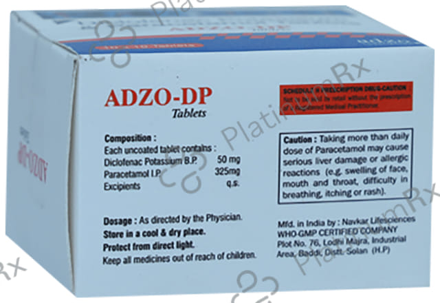 Adzo DP 50/325mg Tablet 10s