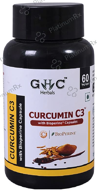 GHC Herbals Curcumin C3 with Bioperine Capsule 60 capsules