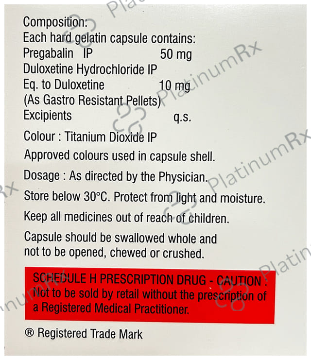 Maxdulin LS 50/10mg Capsule 10s