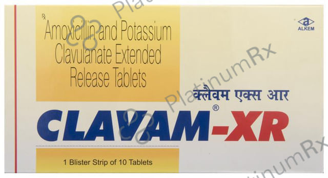 Clavam XR 1000/62.5mg Tablet ER 10s