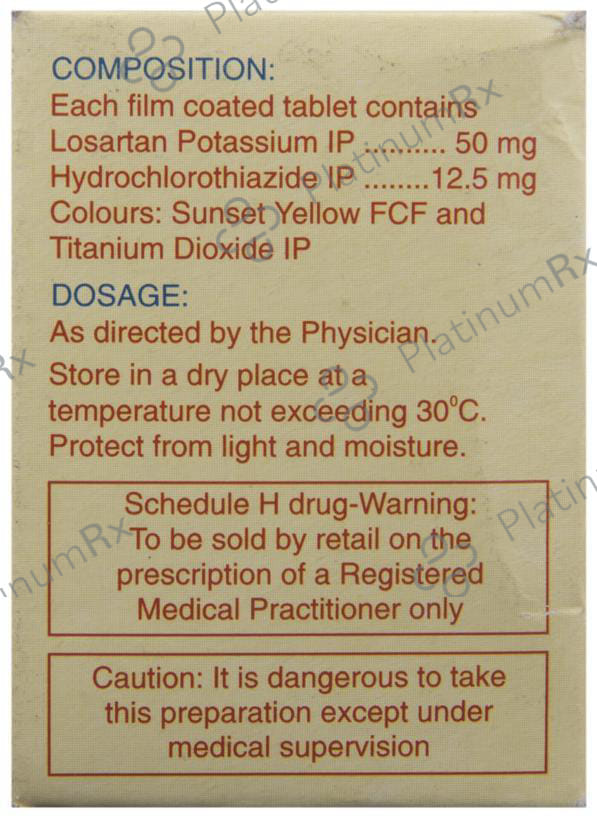 Zilos H 12.5/50mg Tablet 10s