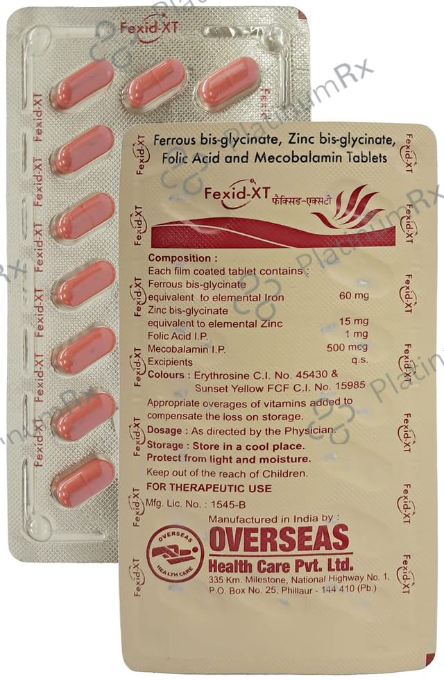 Fexid XT 1000/500mcg Tablet 15s