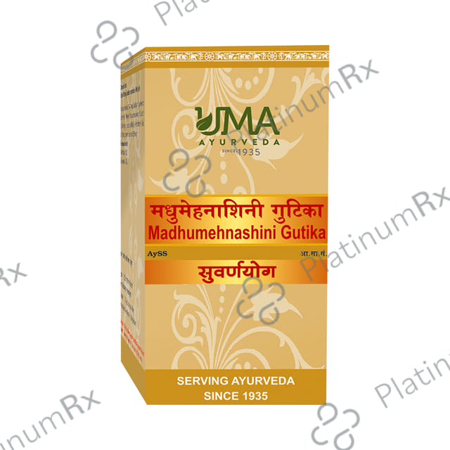 Uma Ayurveda Madhumehnashini Gutika (with Gold)