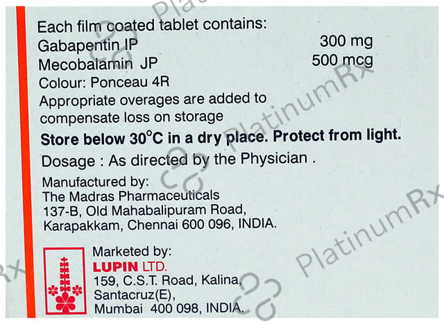 Gabastar-M 300mg/500mcg Tablet