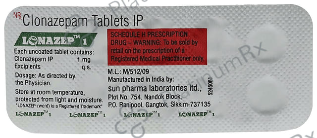 Lonazep 1mg Tablet 10s