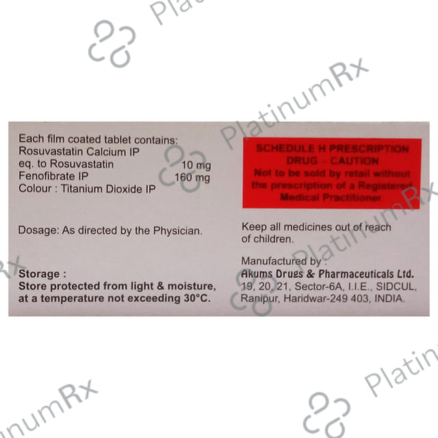 Alfastat F 160/10mg Tablet 10s